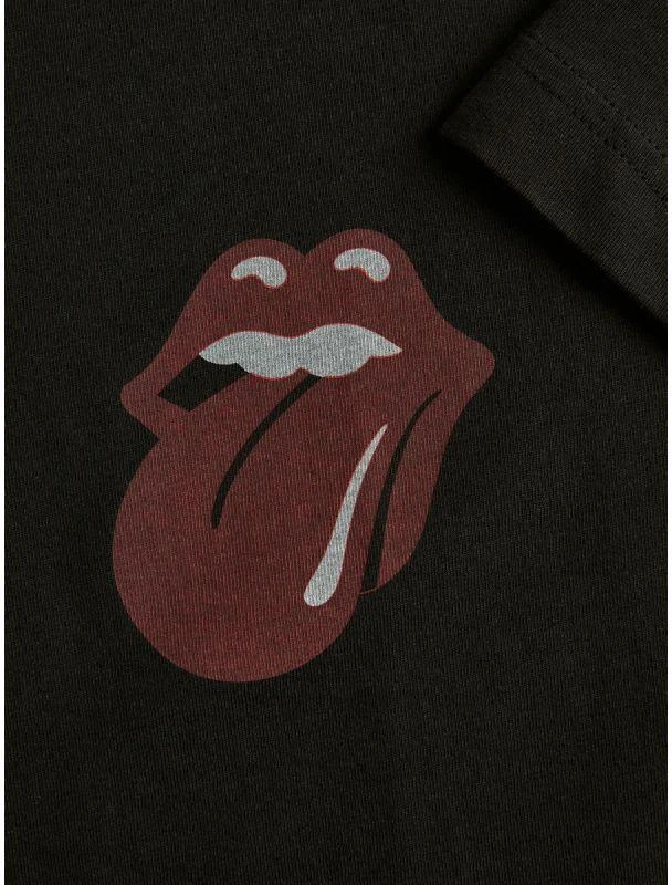 Jack&Jones Marškinėliai Rolling Stones JPRBLUSTONES SS TEE 12284292 Juodas