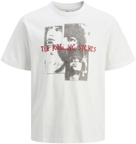 Jack&Jones marškinėliai Rolling Stones JPRBLUSTONES SS TEE 12284292 BALTA