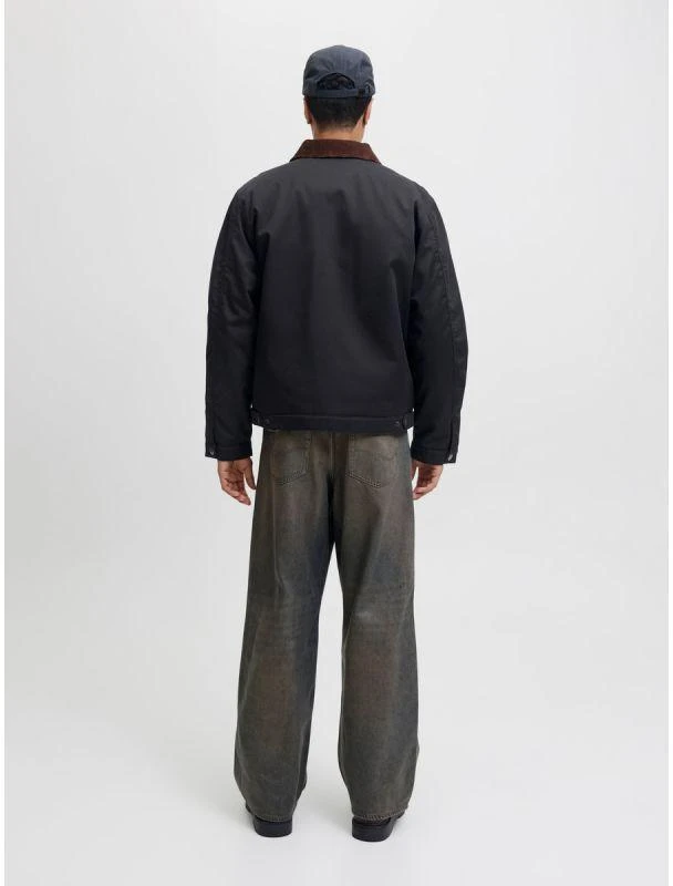 Jack&Jones pilotų striukė JORNORREBRO WORKER JACKET 12282903 JUODA/VELVETINĖ C