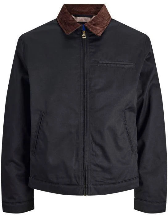 Jack&Jones pilotų striukė JORNORREBRO WORKER JACKET 12282903 JUODA/VELVETINĖ C