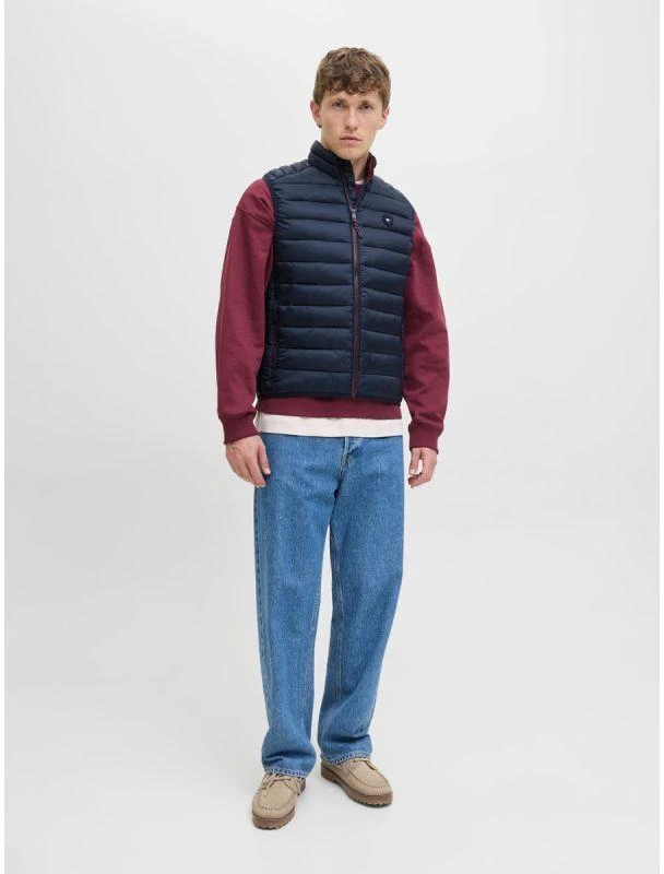 Jack&Jones vyriška liemenė JJEBRADLEY LIGHT BODYWARMER COLLAR NOO 12280973 SKY CAPTAIN