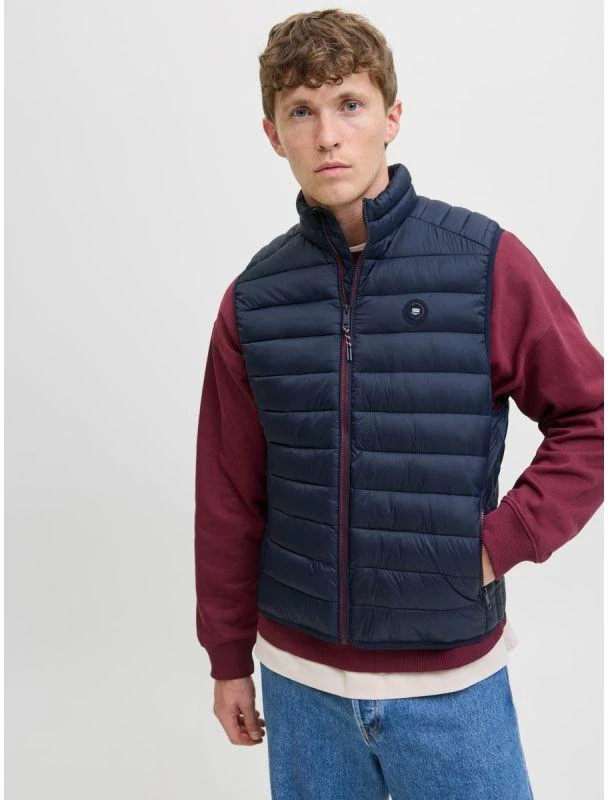 Jack&Jones vyriška liemenė JJEBRADLEY LIGHT BODYWARMER COLLAR NOO 12280973 SKY CAPTAIN