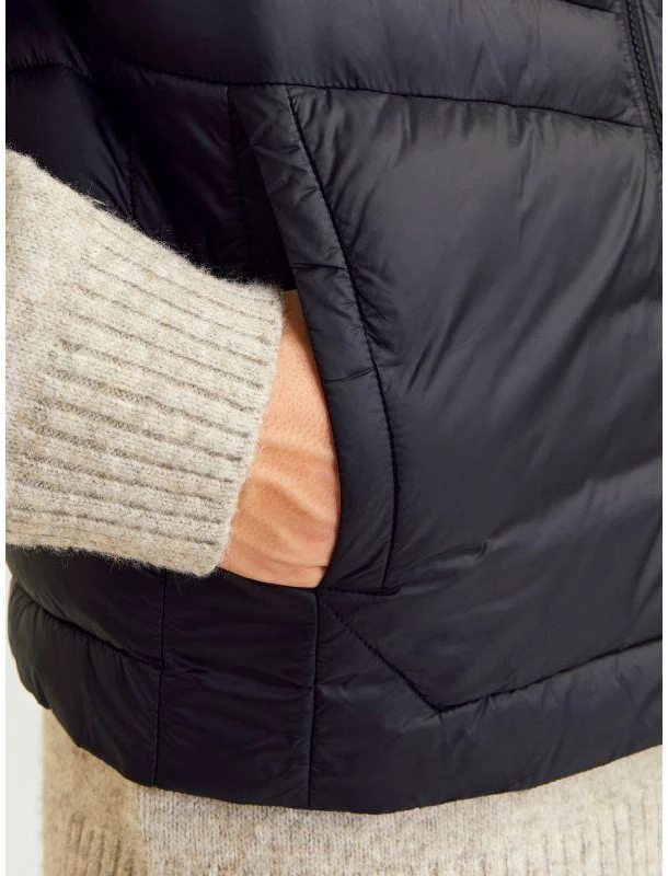 Jack&Jones vyriška liemenė JJESPRINT BODYWARMER COLLAR NOOS 12258457 JUODA/VIENOS SPALVOS