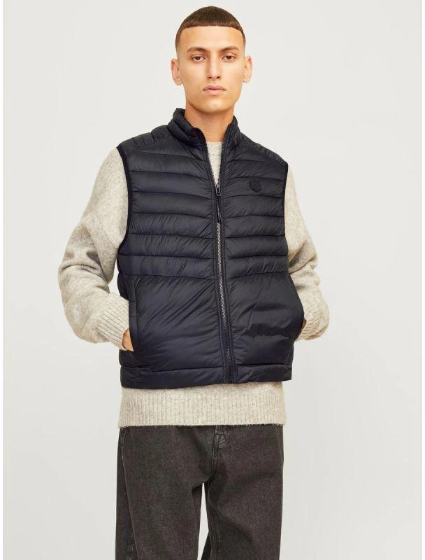 Jack&Jones vyriška liemenė JJESPRINT BODYWARMER COLLAR NOOS 12258457 JUODA/VIENOS SPALVOS