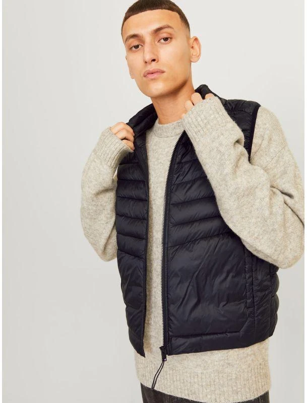 Jack&Jones vyriška liemenė JJESPRINT BODYWARMER COLLAR NOOS 12258457 JUODA/VIENOS SPALVOS