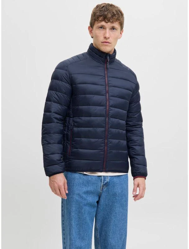 Jack&Jones vyriška pūkinė striukė JJEBRADLEY LIGHT PUFFER COLLAR NOOS 12280971 SKY CAPTIN