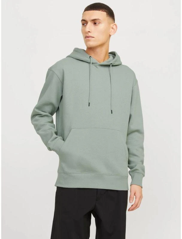 Jack&Jones Vyriškas džemperis su gobtuvu JJESTAR BASIC SWEAT HOOD NOOS 12208157 ICEBERG Žalias