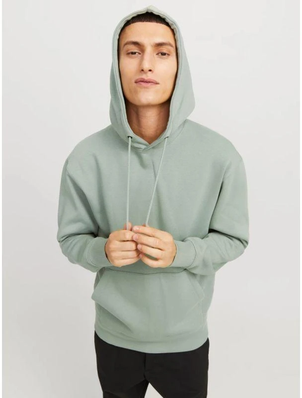 Jack&Jones Vyriškas džemperis su gobtuvu JJESTAR BASIC SWEAT HOOD NOOS 12208157 ICEBERG Žalias