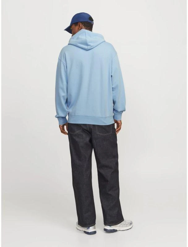 Jack&Jones Vyriškas džemperis su gobtuvu JJESTAR BASIC SWEAT HOOD NOOS 12257852 Chambray mėlyna