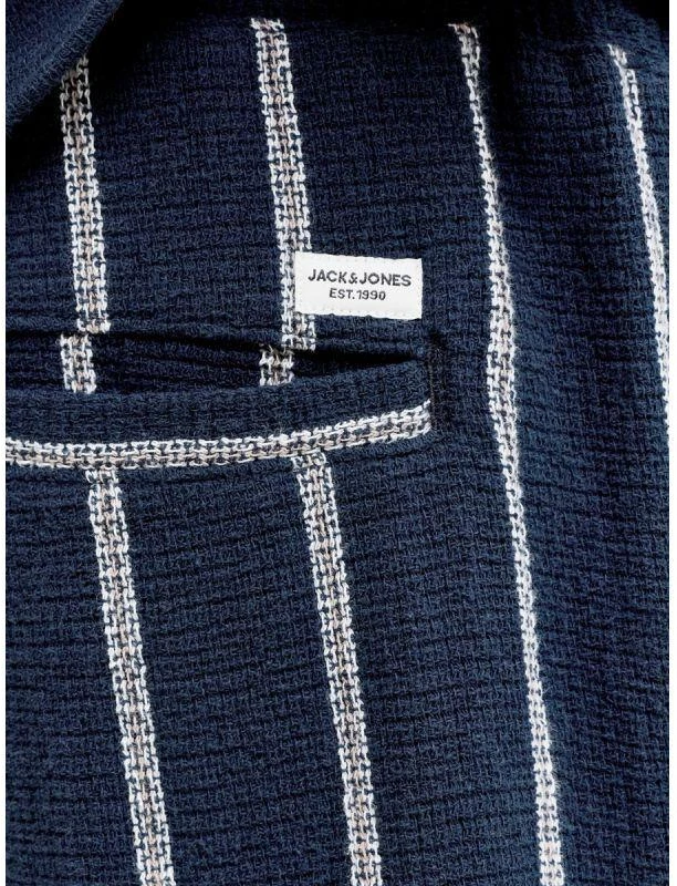 Jack&Jones vyriški dryžuoti šortai JPSTJAIDEN COBA STRIPE JOG SHORTS REG SN 12274413 SKY CAPTAIN/STRIPES