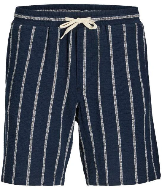 Jack&Jones vyriški dryžuoti šortai JPSTJAIDEN COBA STRIPE JOG SHORTS REG SN 12274413 SKY CAPTAIN/STRIPES
