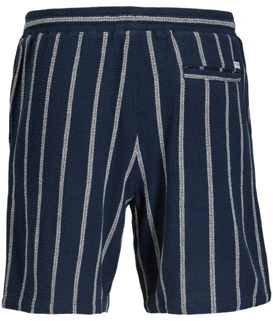 Jack&Jones vyriški dryžuoti šortai JPSTJAIDEN COBA STRIPE JOG SHORTS REG SN 12274413 SKY CAPTAIN/STRIPES