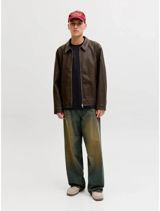 Jack&Jones vyriški marškinėliai JJEBARRON TEE SS O-NECK NOOS 12298906 JUODI