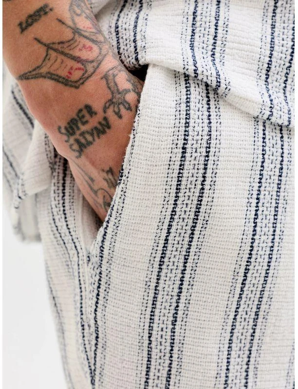 Jack&Jones vyriški šortai JPSTJAIDEN COBA STRIPE JOG SHORTS REG SN 12274413 CLOUD DANCER/STRIPES