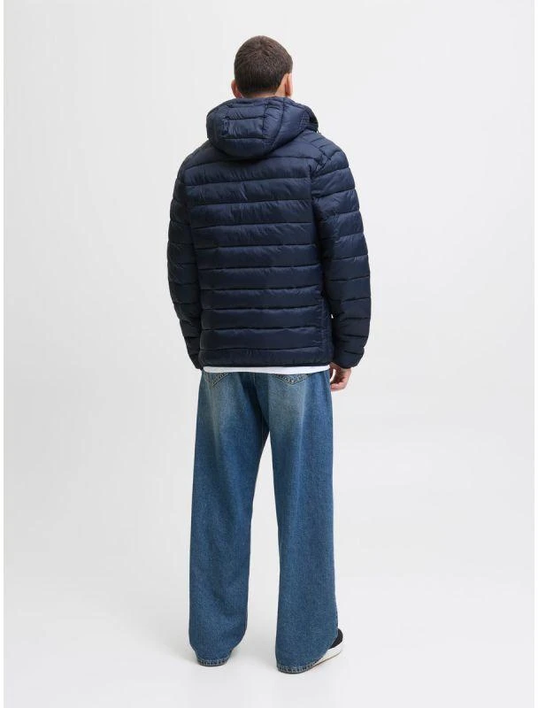 Jack&Jones vyrų pūkinė striukė JJEBRADLEY LIGHT PUFFER HOOD NOOS 12280970 SKY CAPTAIN
