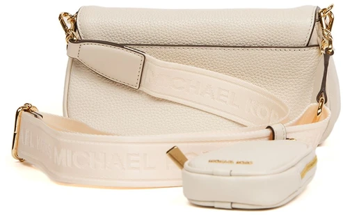 Jasnokremowa listonoszka Michael Kors 35S6GTVC0L ze skóry