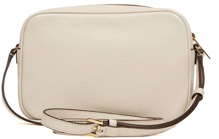 Jasnokremowa skórzana listonoszka Michael Kors 35R6GTVC7L