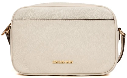 Jasnokremowa skórzana listonoszka Michael Kors 35R6GTVC7L