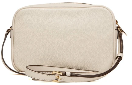 Jasnokremowa skórzana listonoszka Michael Kors 35R6GTVC7L