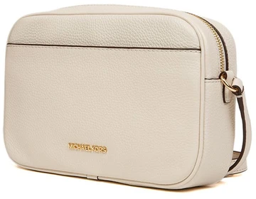 Jasnokremowa skórzana listonoszka Michael Kors 35R6GTVC7L