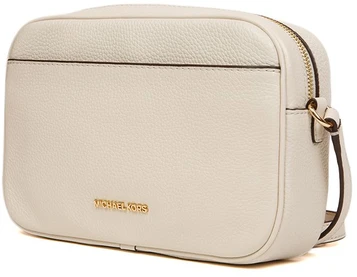 Jasnokremowa skórzana listonoszka Michael Kors 35R6GTVC7L