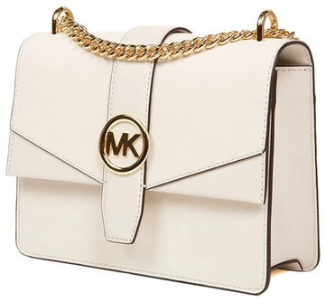 Jasnokremowa skórzana listonoszka Michael Kors 35S5GGRC1L