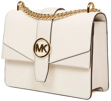 Jasnokremowa skórzana listonoszka Michael Kors 35S5GGRC1L