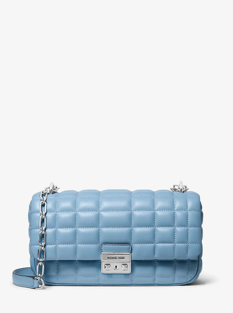 Jasnoniebieska skórzana listonoszka Michael Kors 30R4S1SL3L