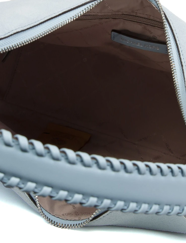 Jasnoniebieska skórzana torebka na ramię Michael Kors 35S6S5ZL6S