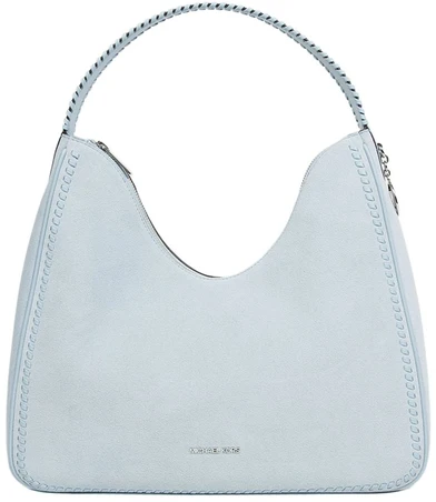 Jasnoniebieska skórzana torebka na ramię Michael Kors 35S6S5ZL6S