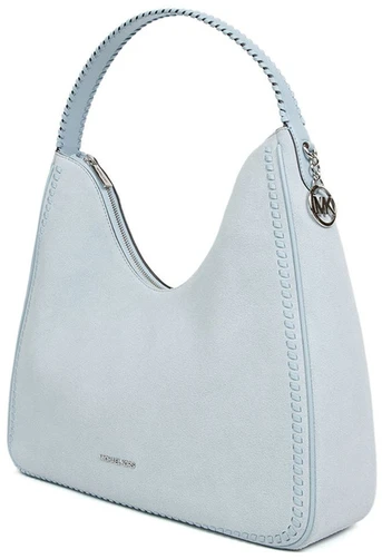 Jasnoniebieska skórzana torebka na ramię Michael Kors 35S6S5ZL6S