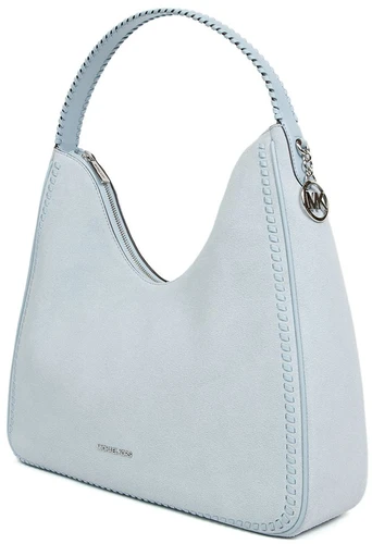 Jasnoniebieska skórzana torebka na ramię Michael Kors 35S6S5ZL6S