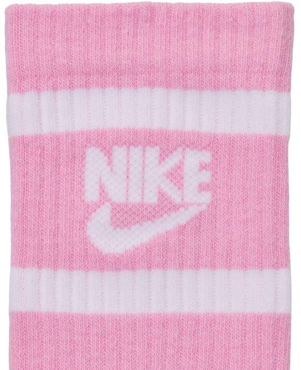 Jaunimo kojinės Nike Everyday Cush Crew baltos, rožinės, pilkos CK7302 905