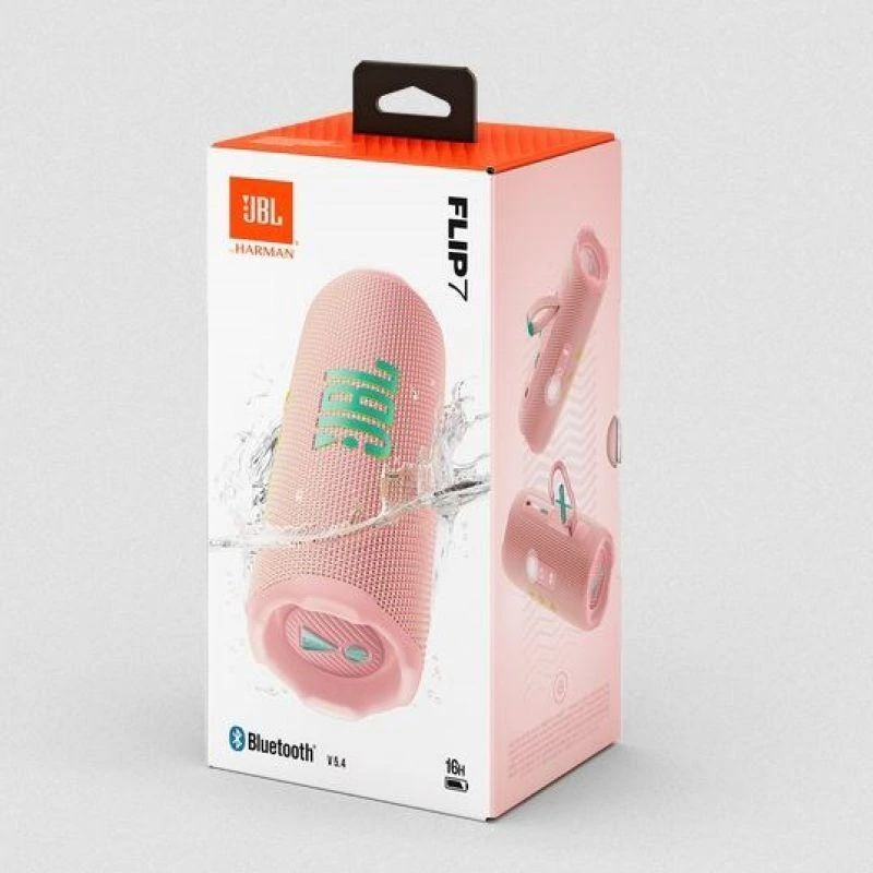 JBL Flip 7 nešiojama kolonėlė, rožinės spalvos