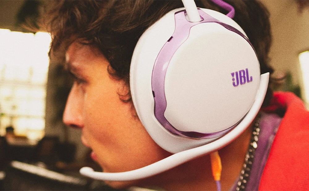 JBL Quantum 250 Headphone Ausinės su laidu Žaidimams su mikrofonu, Baltas EU