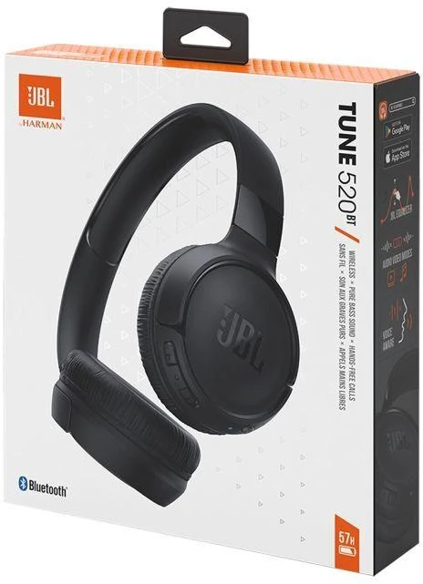 JBL Tune 520BT Bluetooth ausinės juodos