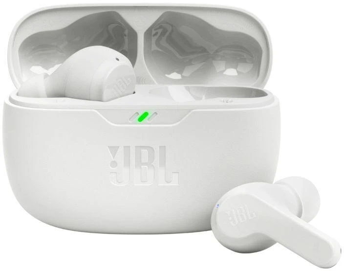 Belaidės Ausinės JBL Wave Beam, Baltos