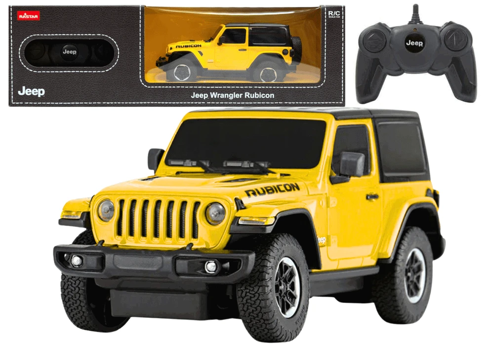 Rastar Nuotoliniu būdu valdomas JEEP Wrangler JL Rubicon modelis 1:24