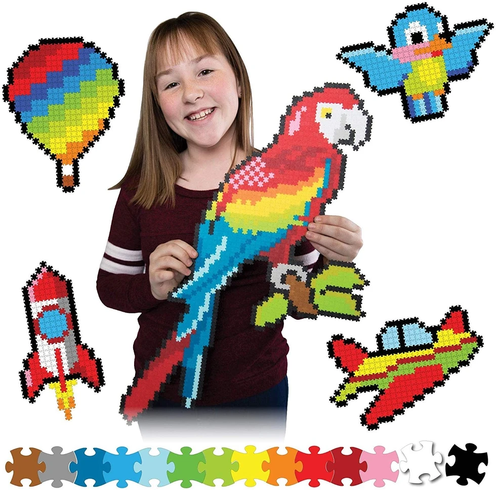 Fat Brain Toys Jixelz 1500 detalių dėlionė - Aukštyn į orą