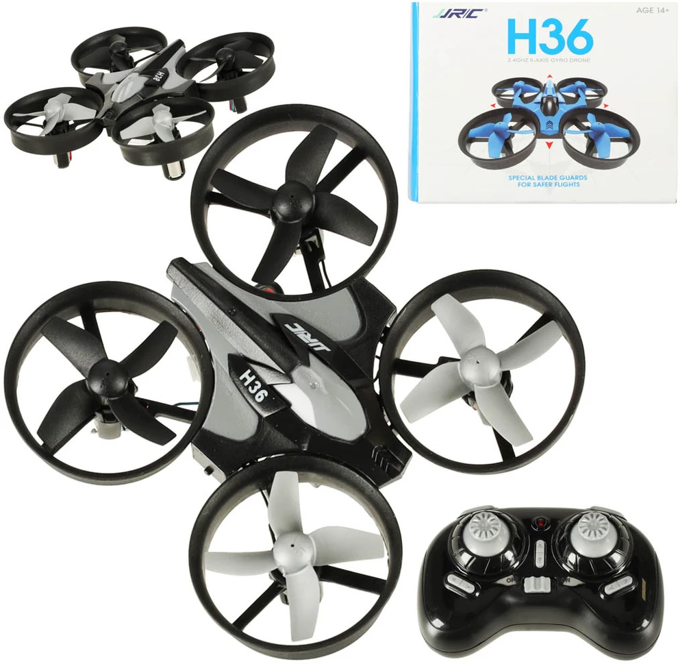 Ikonka JJRC H36 mini 2.4GHz 4CH 6 ašių RC dronas juodas