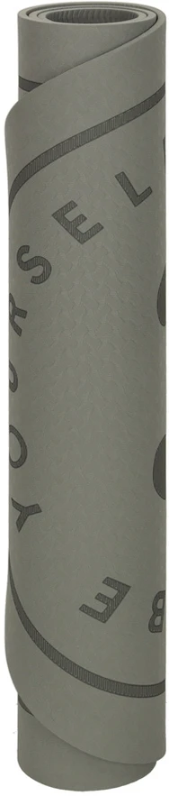 Ikonka Jogos mankštos švelnus, neslystantis garsą slopinantis kilimėlis 125x61.5x0,6 cm juodas