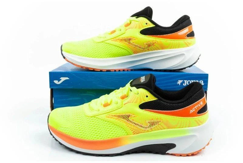 Joma Active vyriški bėgimo bateliai, patogūs ir ilgaamžiai, geltoni