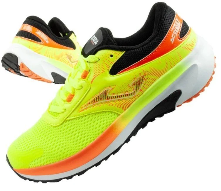 Joma Active vyriški bėgimo bateliai, patogūs ir ilgaamžiai, geltoni