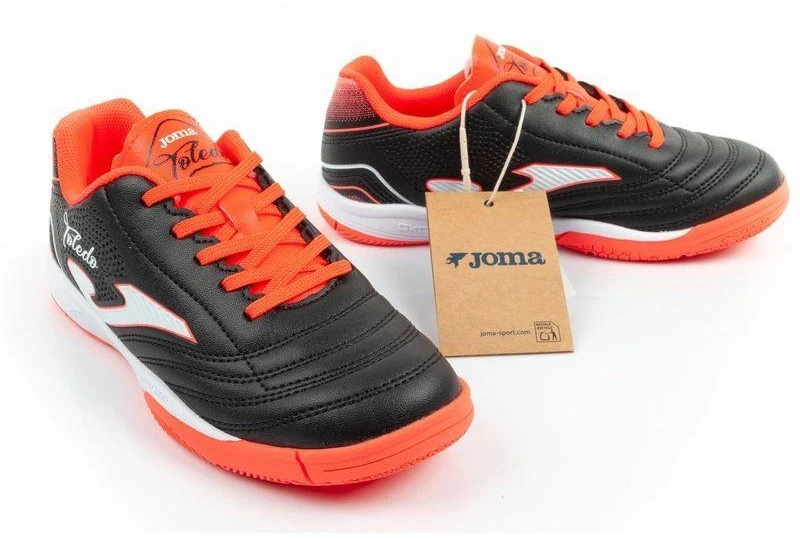 Joma Toledo JR 2601 vaikiški futbolo bateliai salės futbolui, juodi