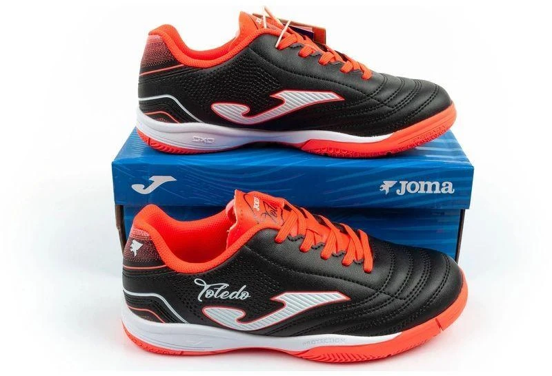 Joma Toledo JR 2601 vaikiški futbolo bateliai salės futbolui, juodi