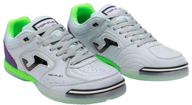 Joma Top Flex 2505 salės futbolo batai balti ir violetiniai TOPW2505IN