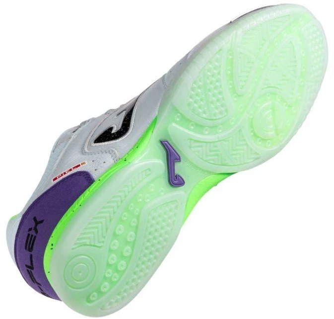 Joma Top Flex 2505 salės futbolo batai balti ir violetiniai TOPW2505IN