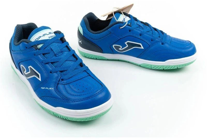 Joma Top Flex 2604 vaikiški futbolo bateliai salės futbolui, mėlyni