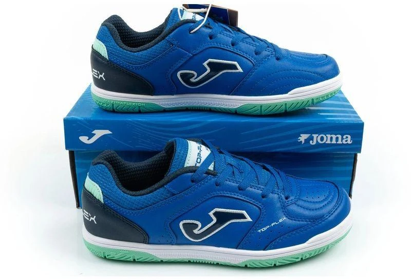 Joma Top Flex 2604 vaikiški futbolo bateliai salės futbolui, mėlyni