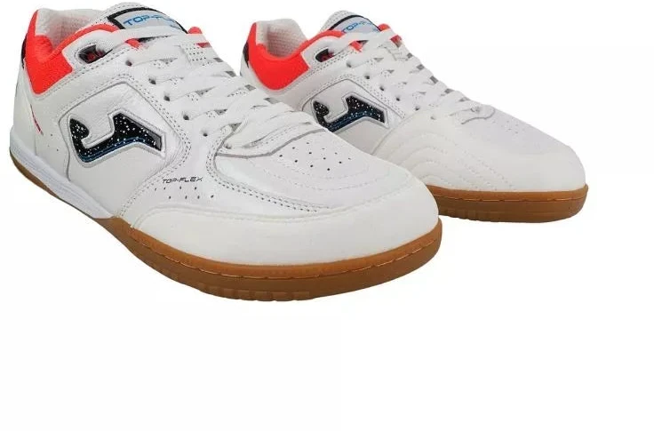 Joma Top Flex Foot Shape 2502 Salės Futbolo Bateliai Balti FOTOPW2502IN